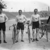 Лондон 1908: велоспорт, командная гонка преследования - команда Великобритании. Слева направо - Leonard Meredith, Ernest Payne, Charles Kingsbury, Benjamin Jones