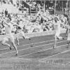 1912 год, Стокгольм, V Олимпийские Игры, легкая атлетика: финиш финального забега на 200 м