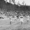 1912 год, Стокгольм, V Олимпийские Игры, легкая атлетика: финиш финального забега на 400 м