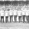 1912 год, Стокгольм, V Олимпийские Игры: команда Великобритании и Сев. Ирландии по перетягиванию каната. Слева капитан команды Walter Chaffe