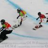 2006 год, Турин, XX зимние Олимпийские Игры, сноуборд: четвертьфинальный заезд в женском кроссе. Слева направо: Maelle Ricker (Канада), Marie Laissus (Франция), Deborah Anthonioz (Франция) и Doris Guenther(Австрия)