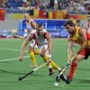 2008 год, Пекин, XXIX Олимпийские Игры, хоккей на траве: один из моментов матча между сборными Испании и Бельгии (4-2) (EPA/FRANCK ROBICHON)
