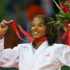 2008 год, Пекин, XXIX Олимпийские Игры, дзюдо: серебрянный призер соревнований среди женщин в весовой категории 57 кг Deborah Gravenstijn (Нидерланды). Фото-EPA/SIMELA PANTZARTZI