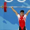 2008 год, Пекин, XXIX Олимпийские Игры, тяжелая атлетика: кубинец Lazaro Maikel Ruiz в одной из своих попыток (весовая категория 62 кг, 6-ое место). Фото-EPA/RUNGROJ YONGRIT