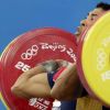 2008 год, Пекин, XXIX Олимпийские Игры, тяжелая атлетика: серебряный призер соревнований в весовой категории 62 кг Diego Fernando Salazar (Колумбия). Фото-EPA/DENNIS M. SABANGAN