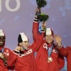 Ванкувер 2010, бобслей: экипажи-четвёрки - бронзовые призёры Олимпийских игр команда Канады (Линдон Раш, Лассель Браун, Крис ле Биан, Дэвид Биссетт)