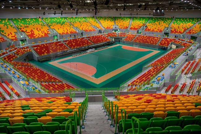 Стадион олимпийский арена. Олимпийская Арена Рио. Олимпийский Водный стадион 2016 Рио. Олимпийская Арена Рио Мейджор. Гандбольная Арена.
